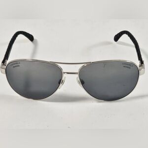CHANEL Polished Silver Sunglasses